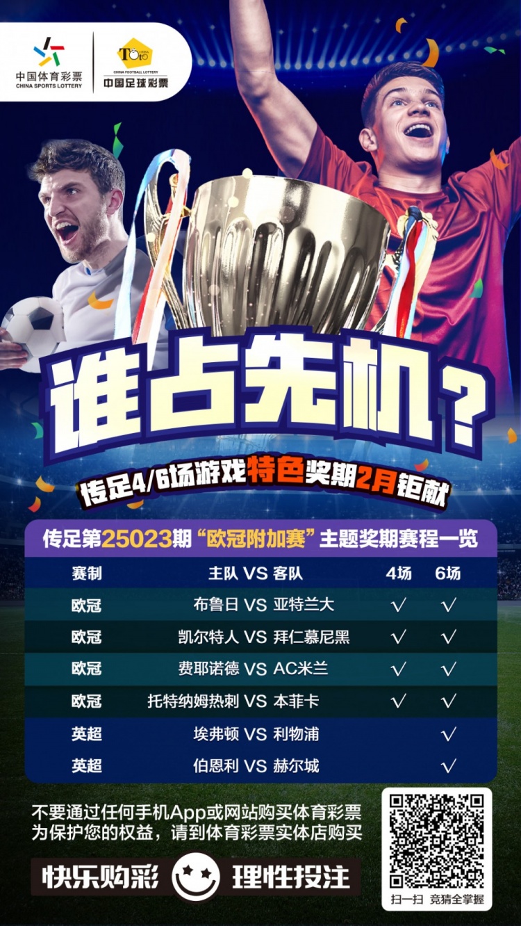  誰占先機？！傳足特色獎期第25023期聚焦歐冠附加賽