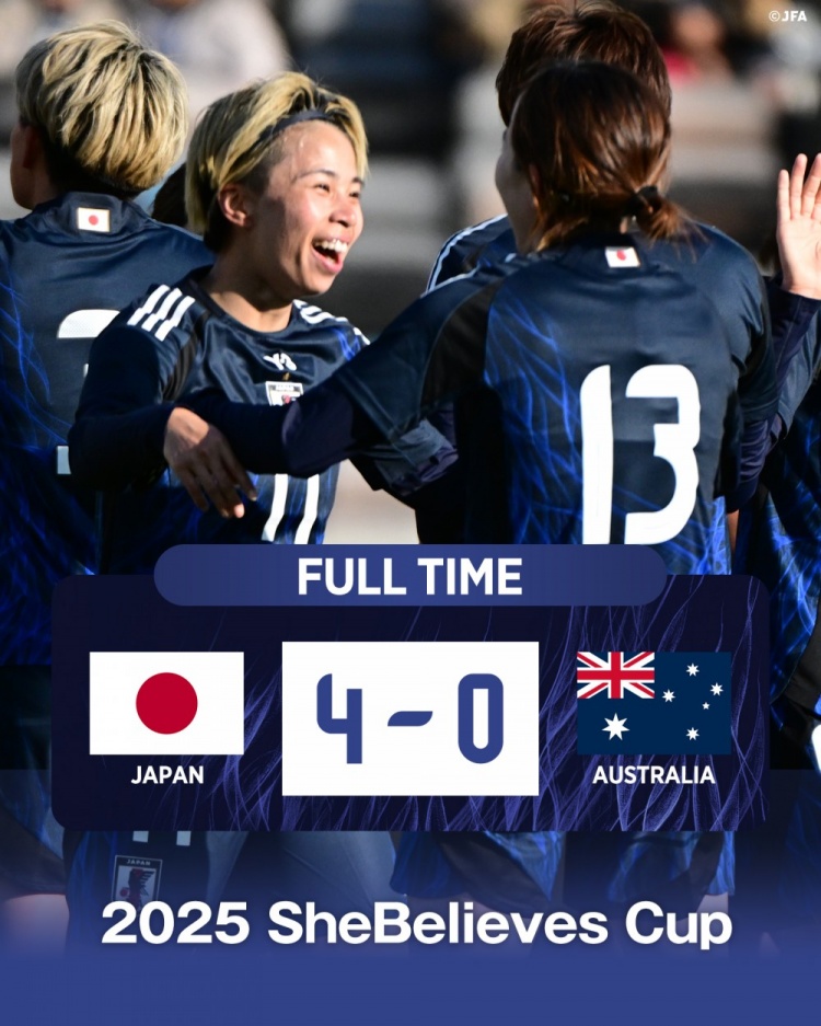 熱身賽日本女足4-0澳大利亞女足，田中美南2射1傳&長(zhǎng)谷川唯任隊(duì)長(zhǎng)